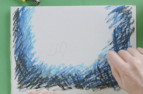 how to paint with oil pastels