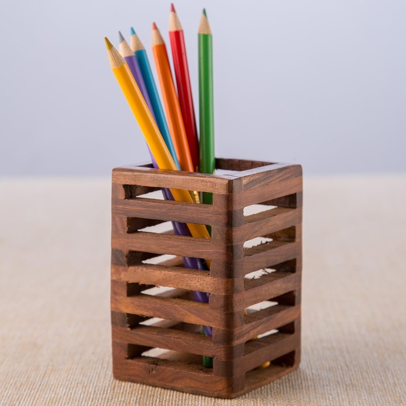 Wooden desk organizer